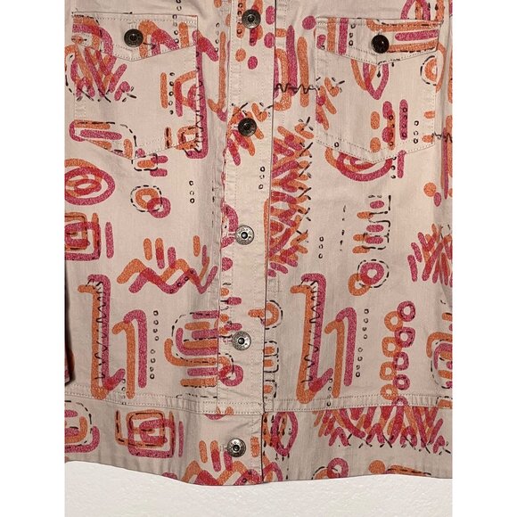 NWT Ruby Red Women's Jacket Size Large Cropped  Aztec Button Front Pocket - Picture 4 of 16